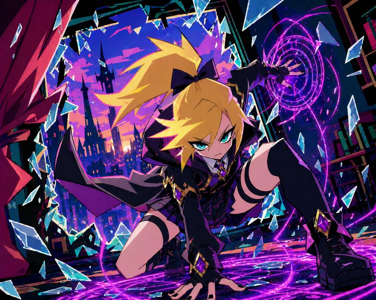 魔法少女破镜登场插画