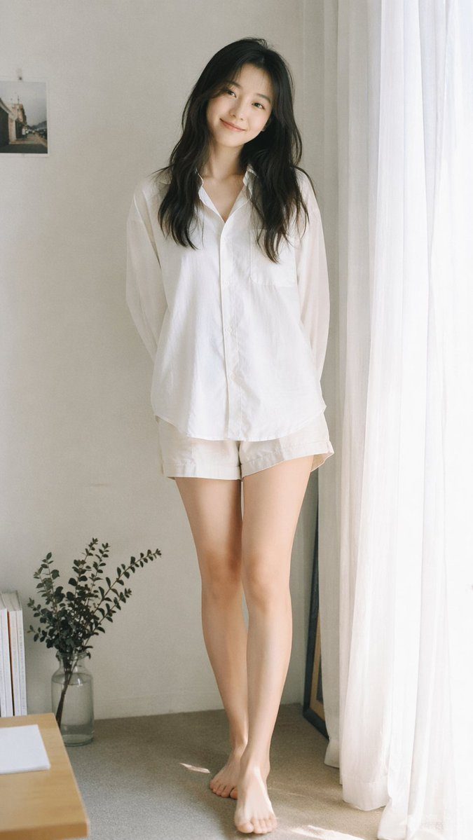 窗边日系胶片少女