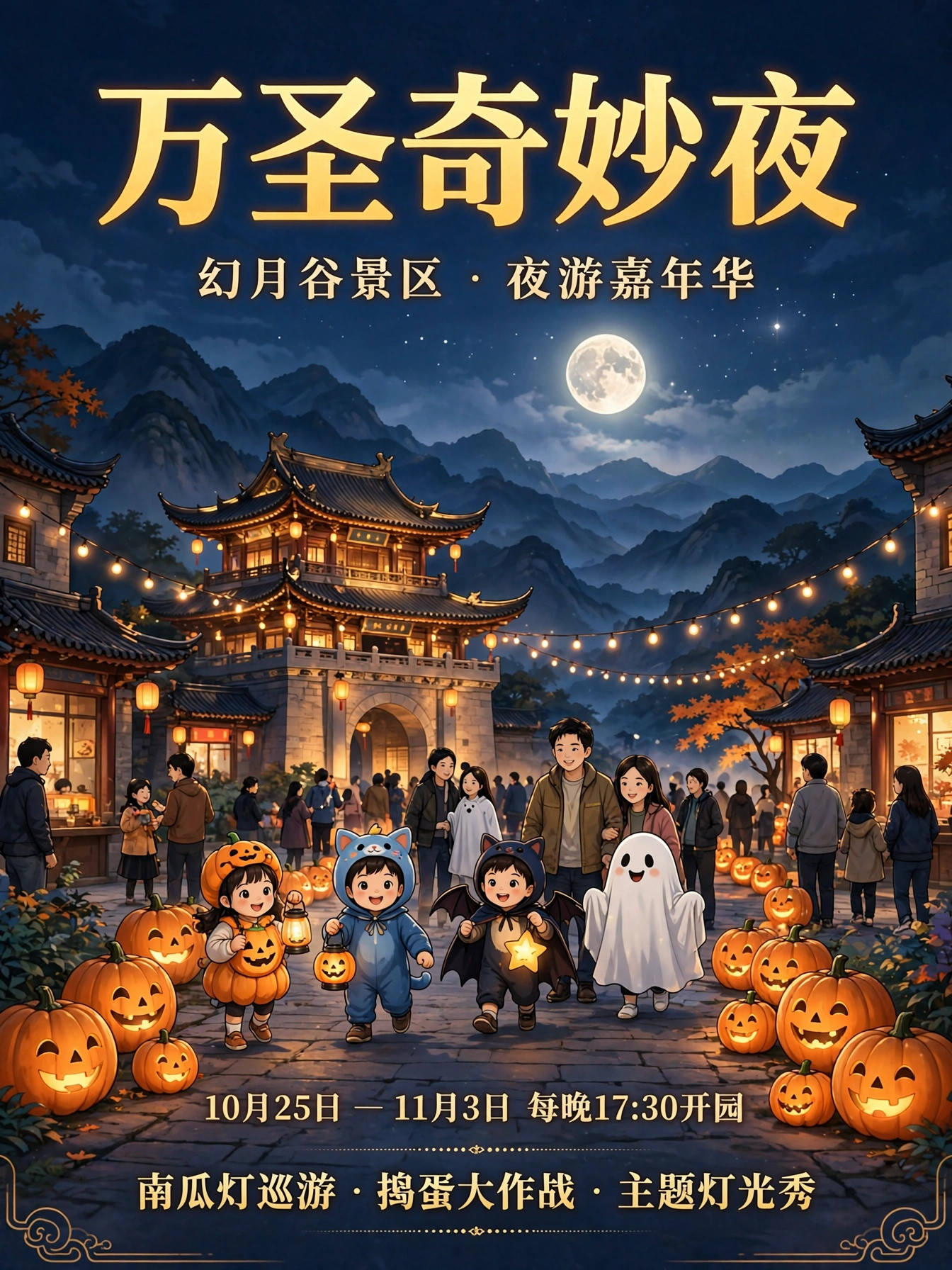 Scenic Area Halloween Wonderland Poster