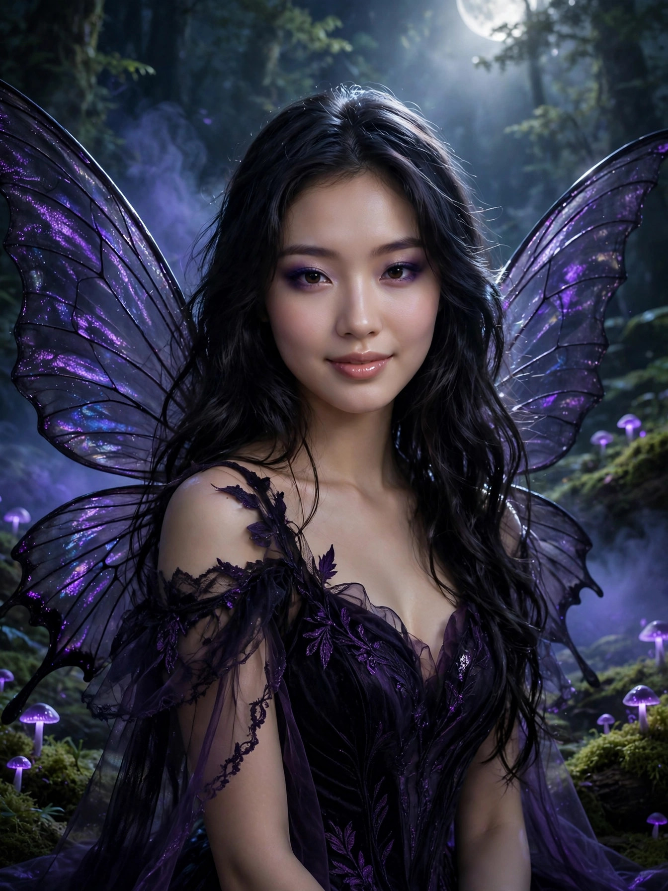 Moonlit Night Fairy Portrait
