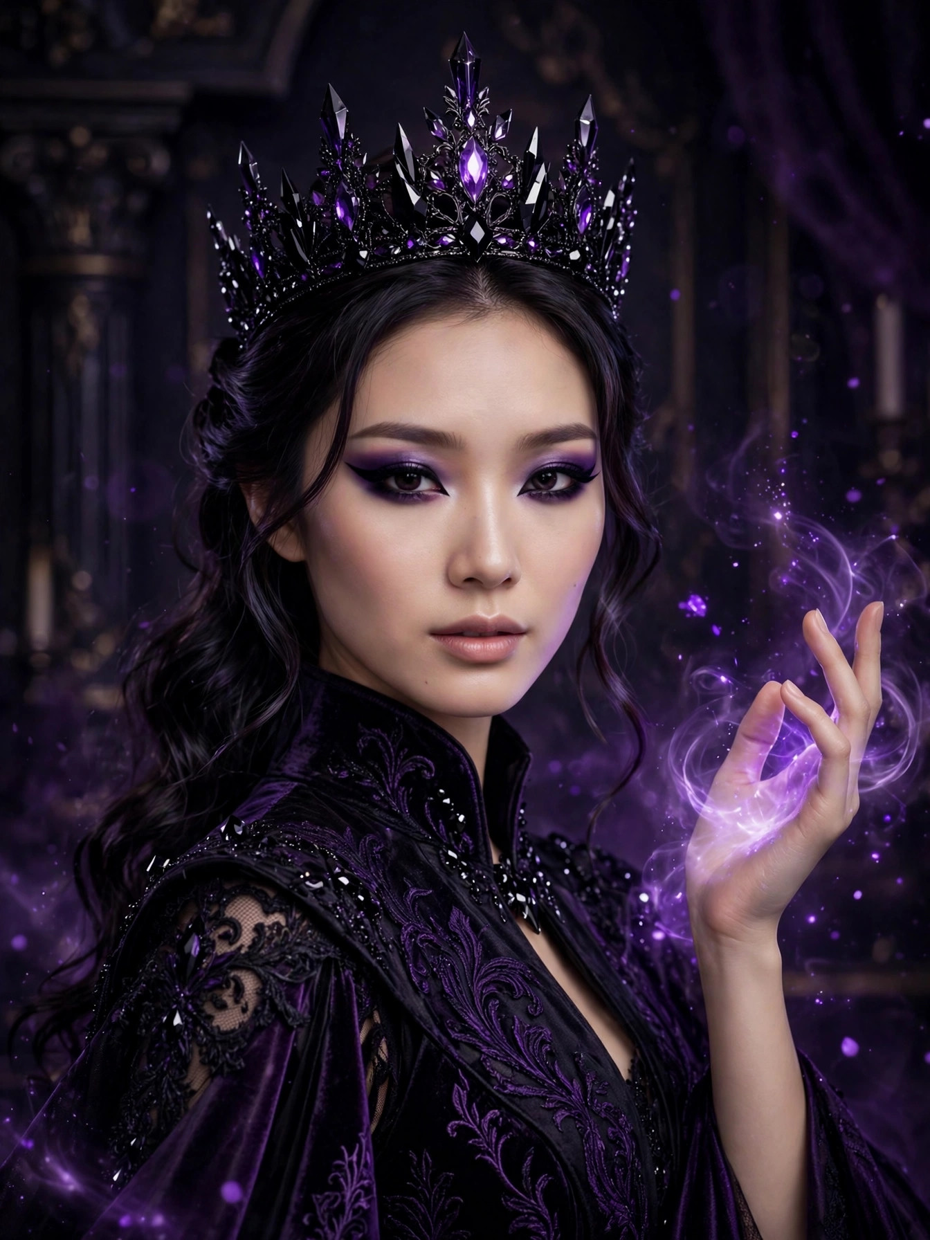 Amethyst Magic Queen Portrait