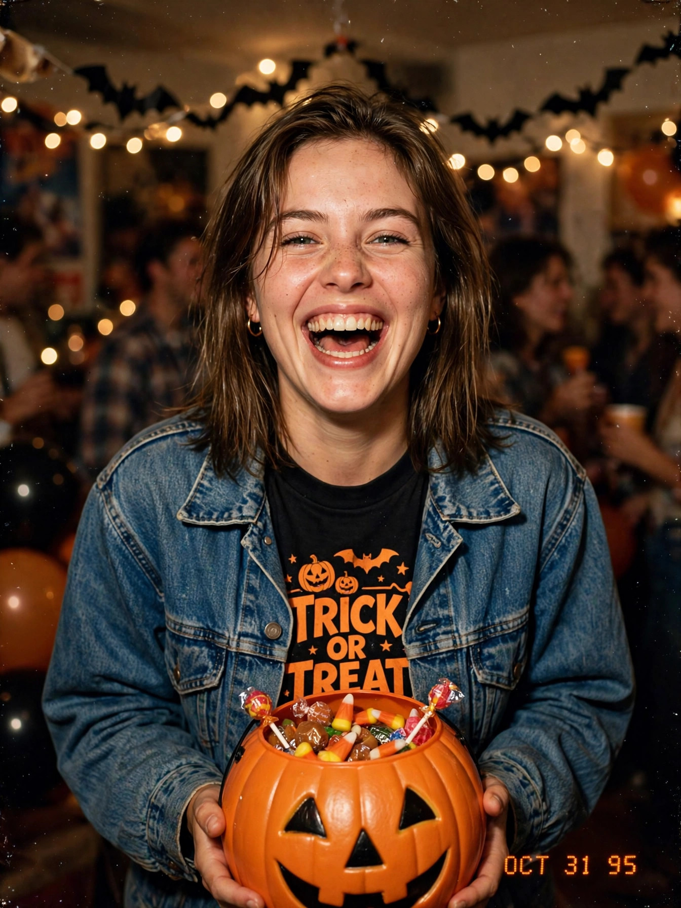 Retro Film Party Portrait