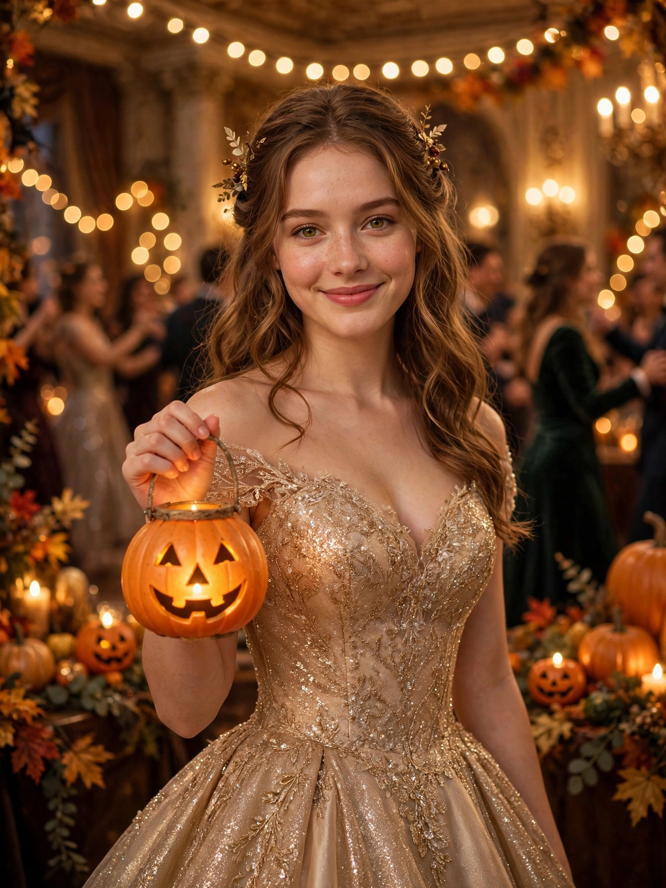 Pumpkin Lantern Ball Portrait